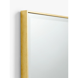 John Lewis ANYDAY Bevelled Glass Edge Rectangular Hall Mirror, 140 x 40cm, Gold - thumbnail 2