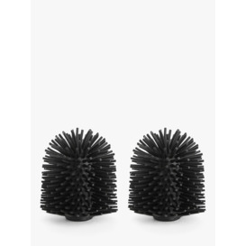John Lewis Silicone Toilet Brush Head, 85mm, Pack of 2