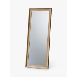 Gallery Direct Fraser Rectangular Wood-Effect Frame Leaner Mirror, 152 x 63.5cm, Oak - thumbnail 1