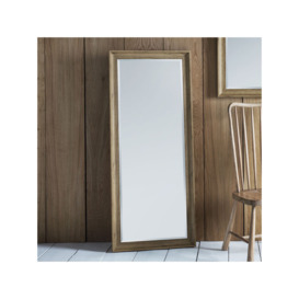 Gallery Direct Fraser Rectangular Wood-Effect Frame Leaner Mirror, 152 x 63.5cm, Oak - thumbnail 2