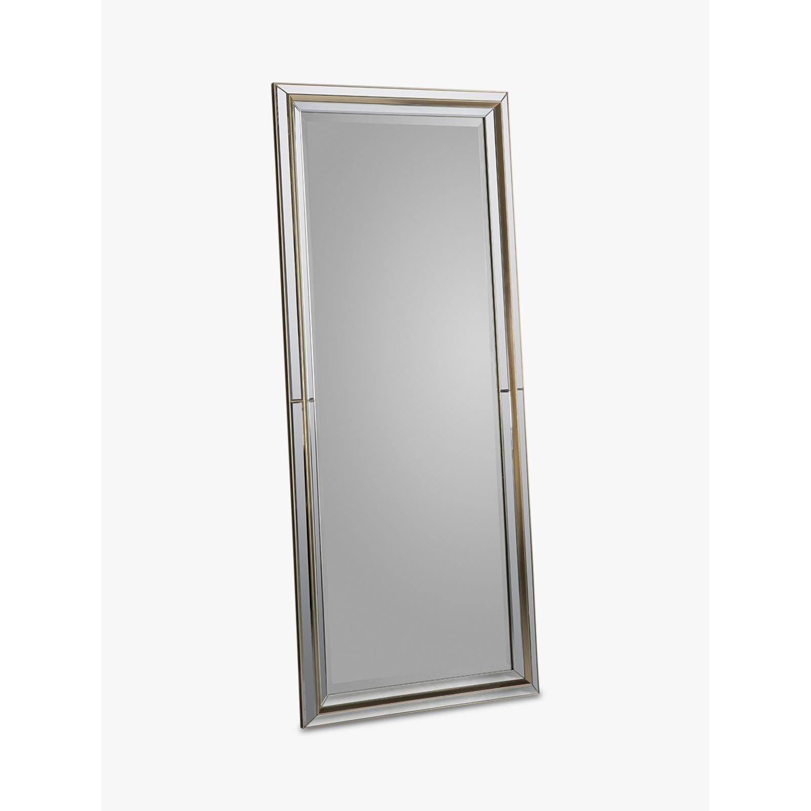 Gallery Direct Vogue Rectangular Frame Leaner Mirror, 151.5 x 62.5cm, Gold - image 1