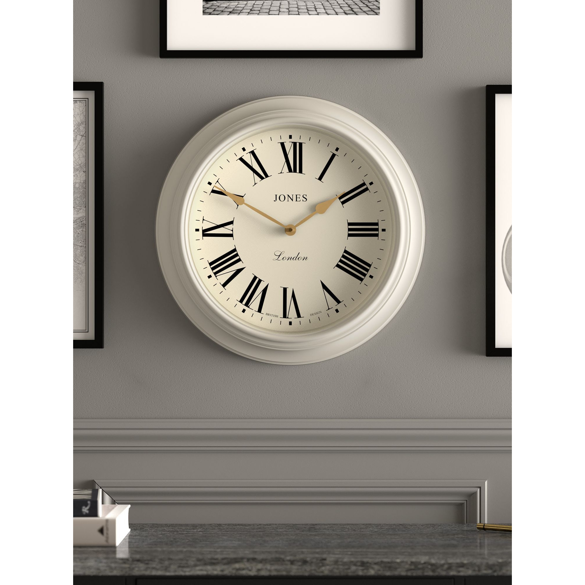 John Lewis ANYDAY Quartz Analogue Alarm Clock, White