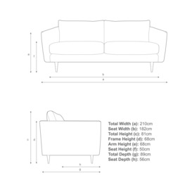 John Lewis + Swoon Latimer Large 3 Seater Sofa - thumbnail 2