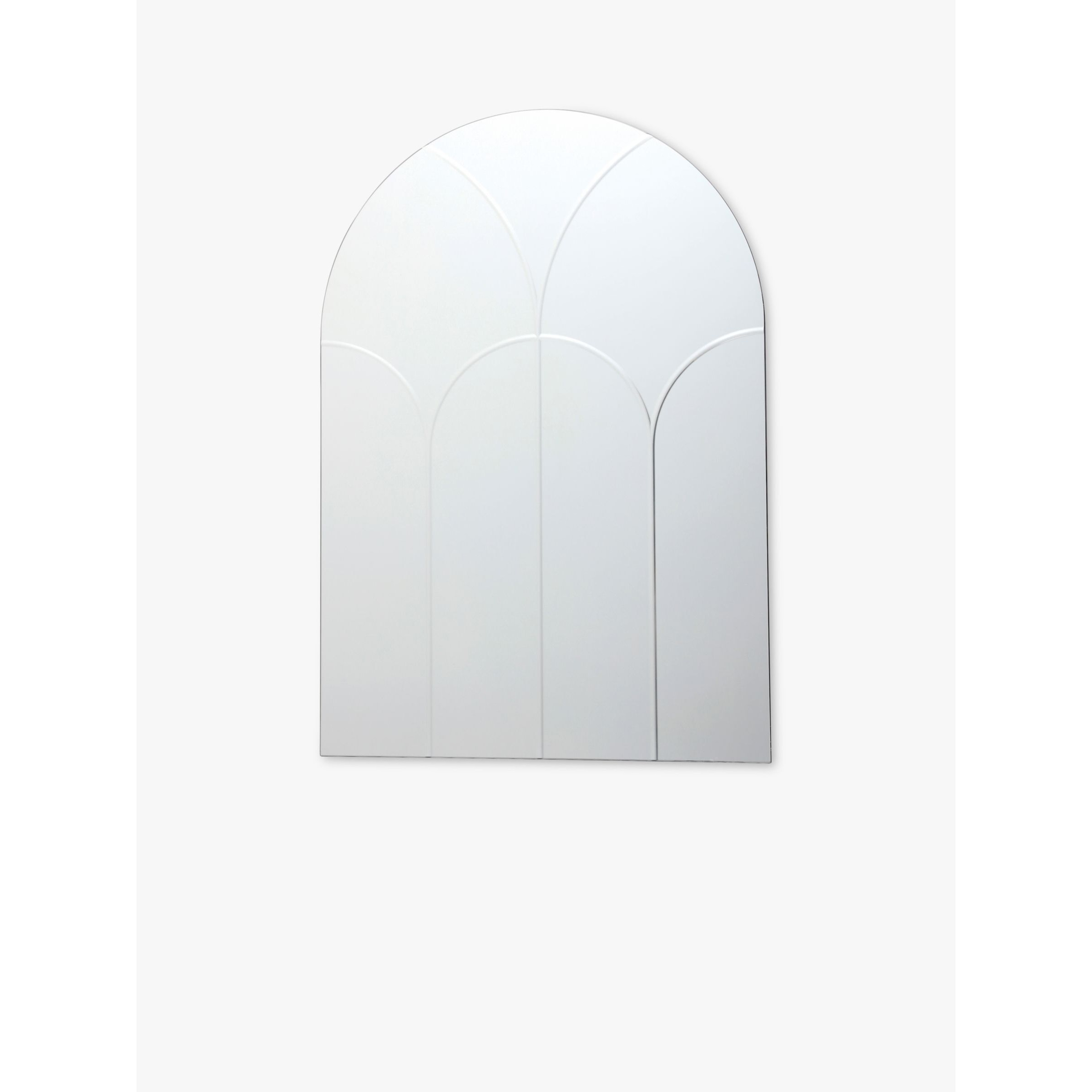 Där Sybil Arched Bevelled Glass Wall Mirror, 100 x 70cm, Clear - image 1