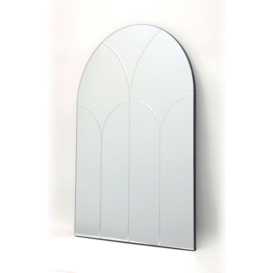 Där Sybil Arched Bevelled Glass Wall Mirror, 100 x 70cm, Clear - thumbnail 2