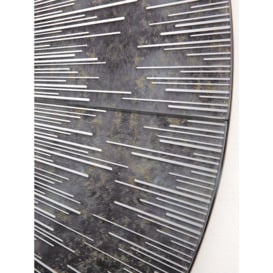Där Neome Round Wall Mirror, 80cm, Grey/Silver - thumbnail 2