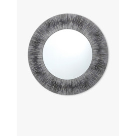 Där Neome Round Wall Mirror, 80cm, Grey/Silver - thumbnail 1