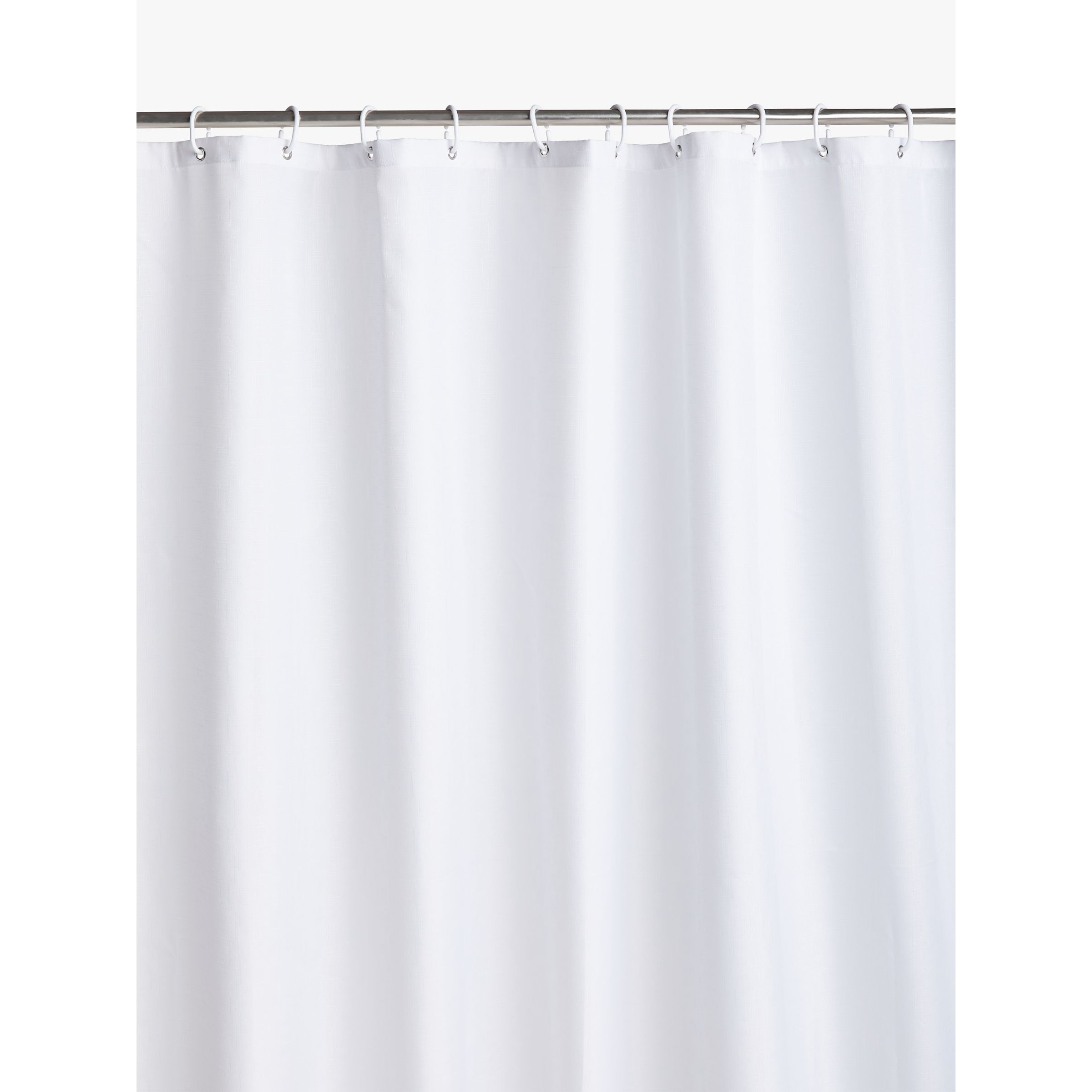 John Lewis Textured Slub Recycled Polyester Shower Curtain, Extra Long - image 1