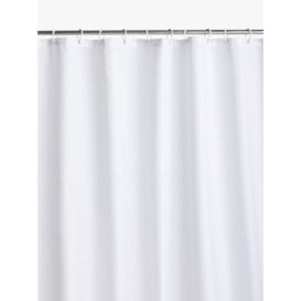 John Lewis Textured Slub Recycled Polyester Shower Curtain, Extra Long - thumbnail 1