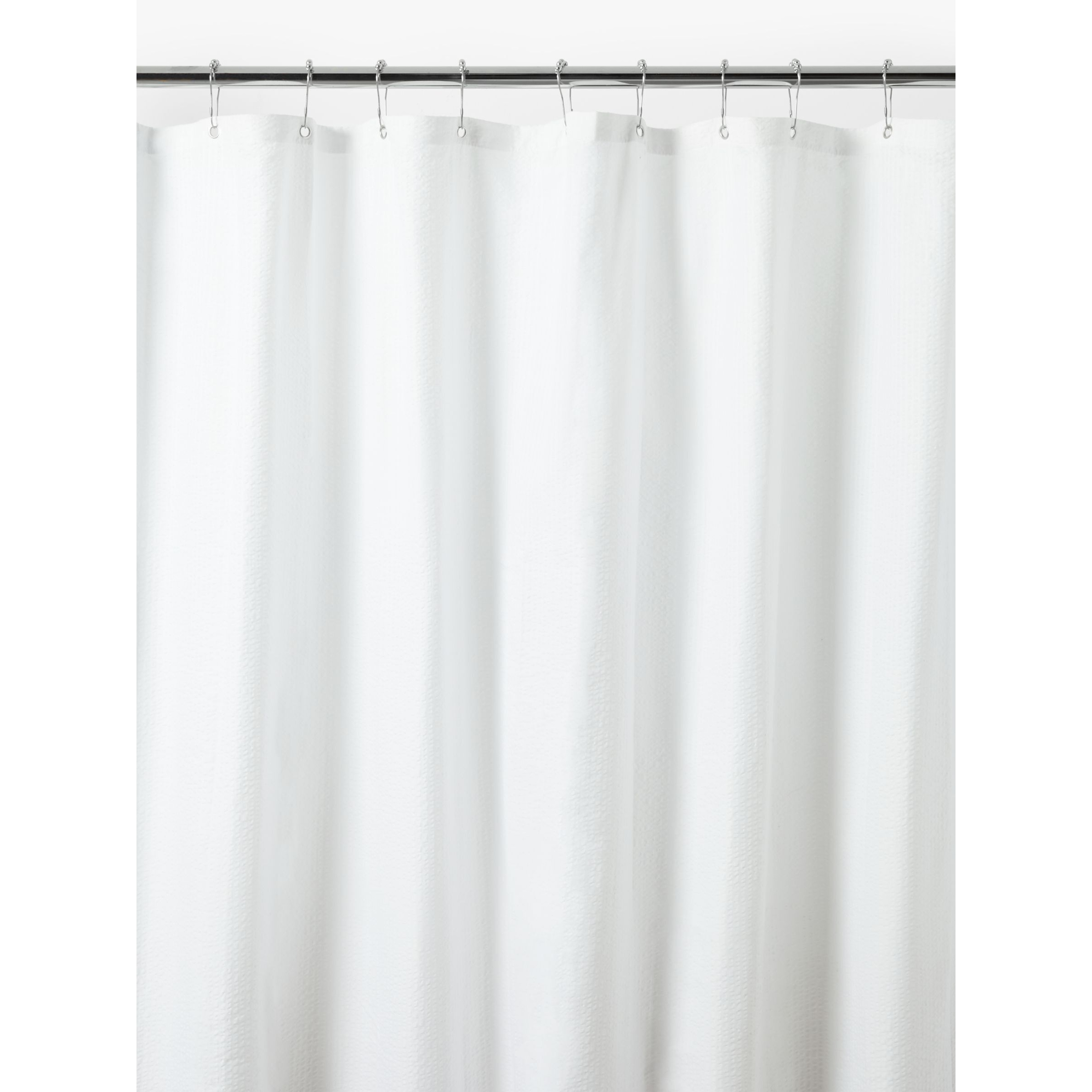 John Lewis Textured Seersucker Recycled Polyester Shower Curtain - image 1