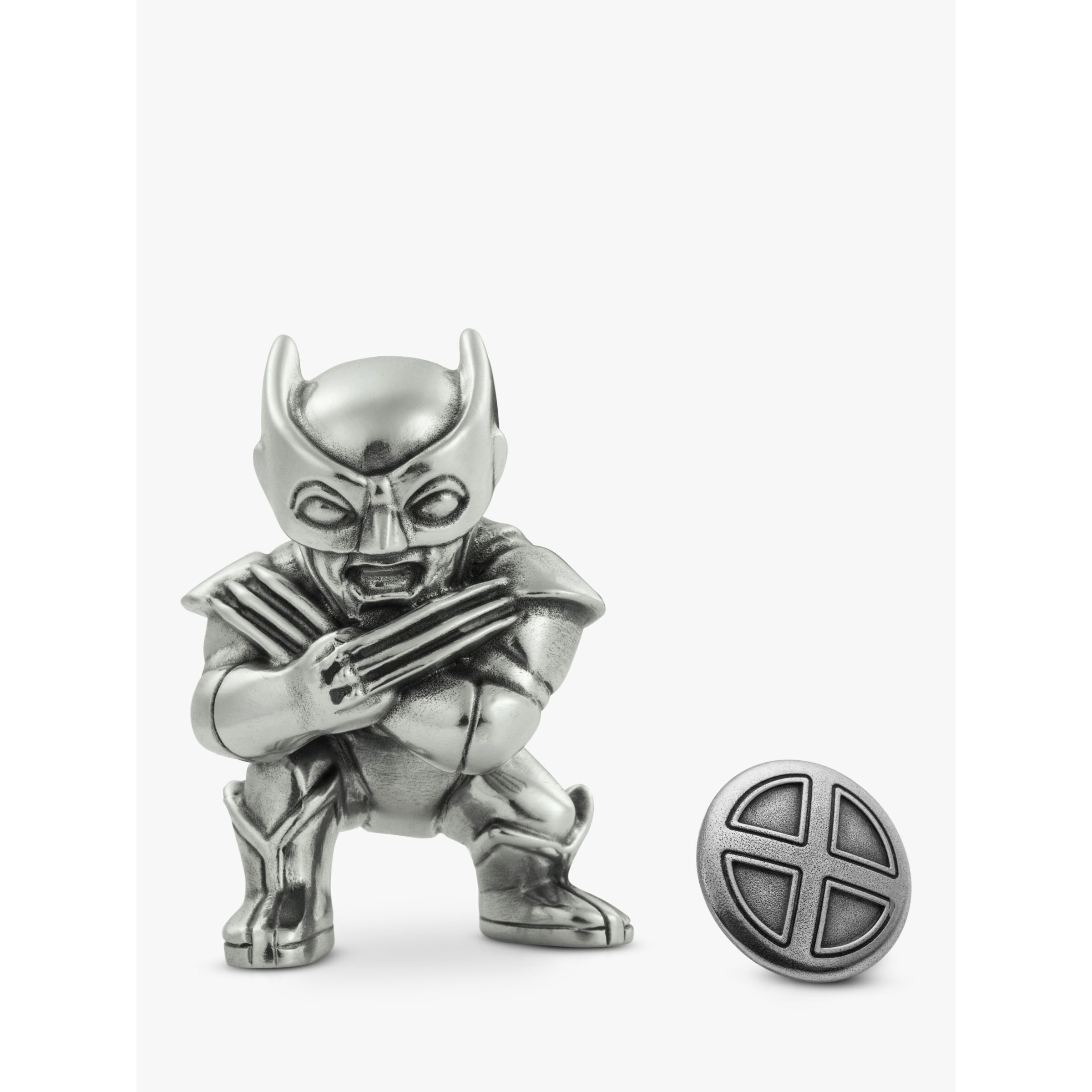 Royal Selangor Mini Wolverine Figurine and X-Men Lapel Pin Set - image 1