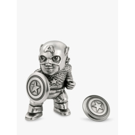 Royal Selangor Mini Captain America Figurine and Lapel Pin Set - thumbnail 1