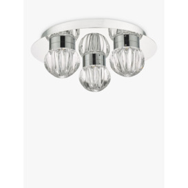 Där Zondra LED Semi Flush Ceiling Light, Polished Chrome - thumbnail 2