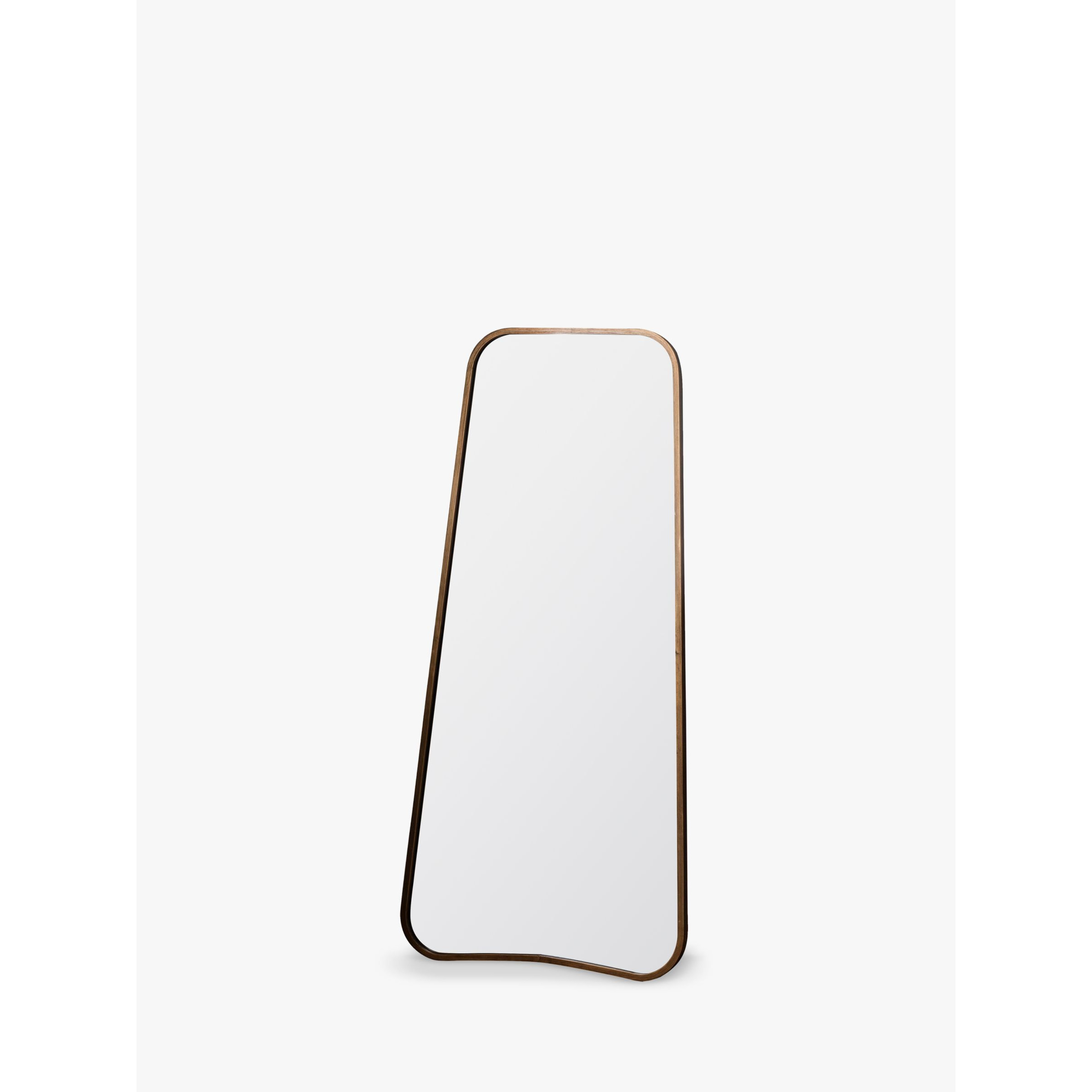 Kurva Curved Metal Corners Leaner Mirror, 123 x 56.5cm - image 1
