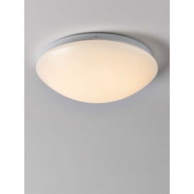 John Lewis Saint LED Flush Bathroom Ceiling Light, White - thumbnail 1