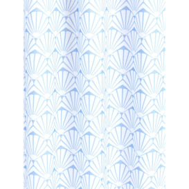 John Lewis Scallop Shell Recycled Polyester Shower Curtain - thumbnail 2