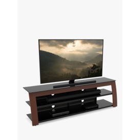"AVF Kivu 1800 TV Stand for TVs up to 90"", Walnut & Black Glass" - thumbnail 2