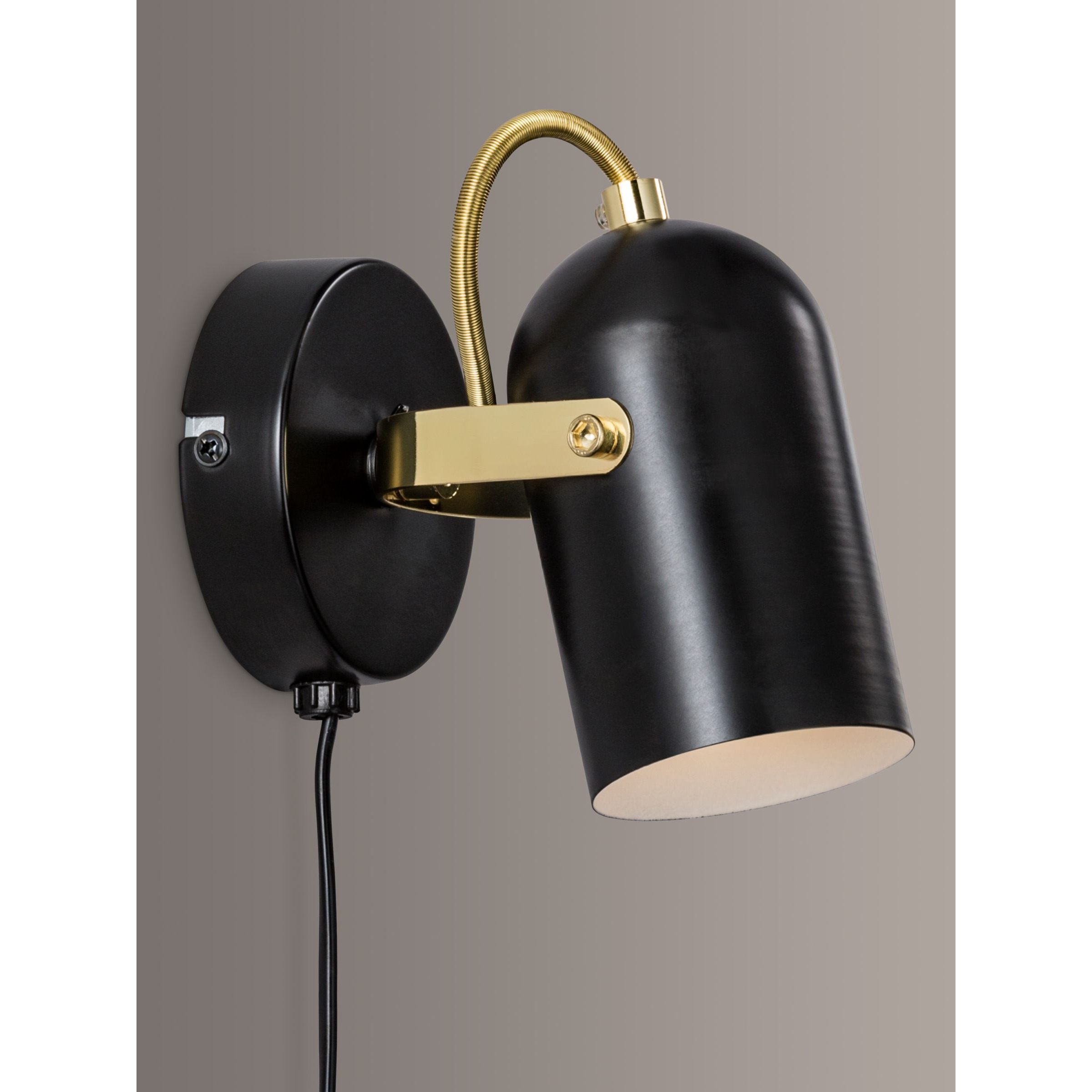 Nordlux Lotus Plug-In Wall Light, Black - image 1