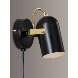 Nordlux Lotus Plug-In Wall Light, Black