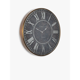 Thomas Kent Flo Map Analogue Wall Clock, Black - thumbnail 3