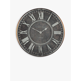 Thomas Kent Flo Map Analogue Wall Clock, Black - thumbnail 2