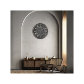 Thomas Kent Flo Map Analogue Wall Clock, Black - thumbnail 1