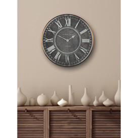 Thomas Kent Flo Map Analogue Wall Clock, Black - thumbnail 5