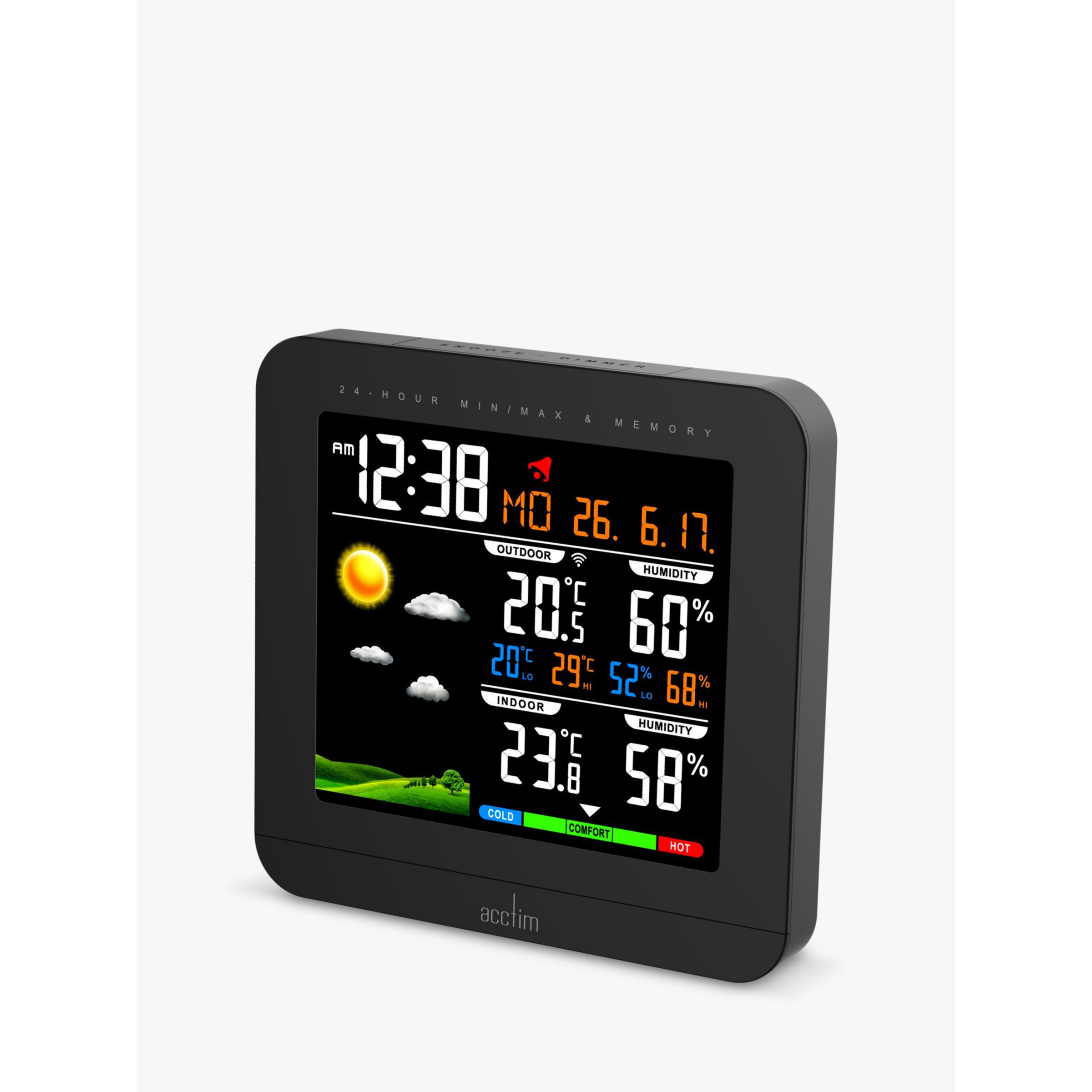 Acctim Wyndham Weather Station Digital Alarm Clock - image 1