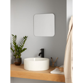 John Lewis Curve Bathroom Mirror, Square - thumbnail 2