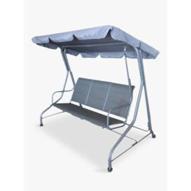 LG Outdoor Milano 3-Seater Garden Swing Seat, Graphite Grey by