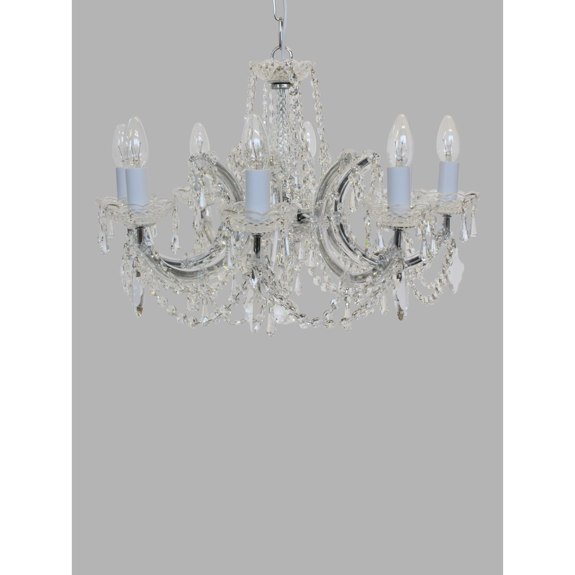 Impex Marie Theresa Crystal Chandelier Ceiling Light, 8 Arms - image 1