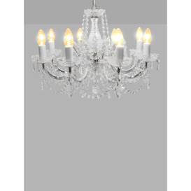 Impex Marie Theresa Crystal Chandelier Ceiling Light, 8 Arms - thumbnail 2