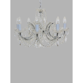 Impex Marie Theresa Crystal Chandelier Ceiling Light, 8 Arms - thumbnail 1
