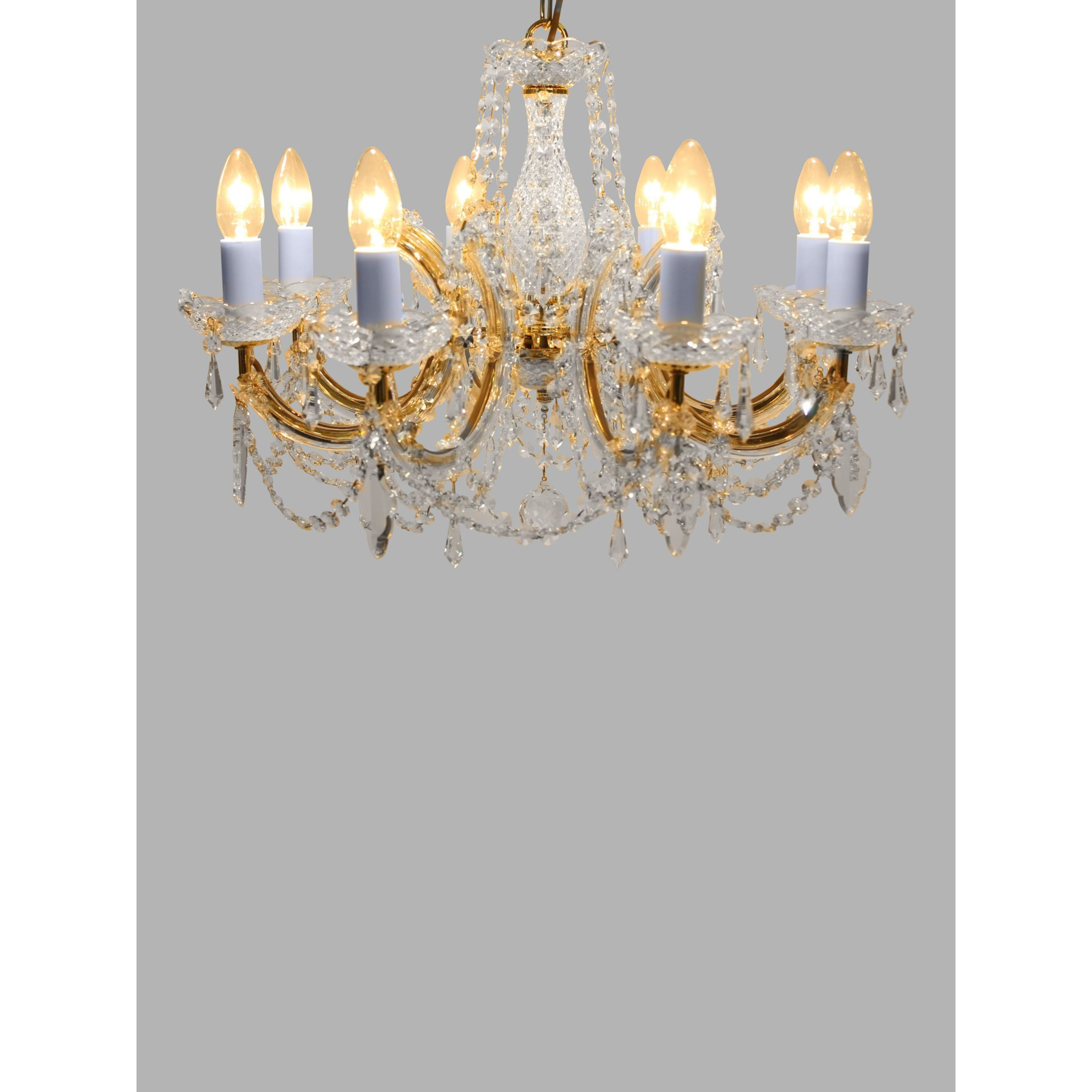 Impex Marie Theresa Crystal Chandelier Ceiling Light, 8 Arms - image 1