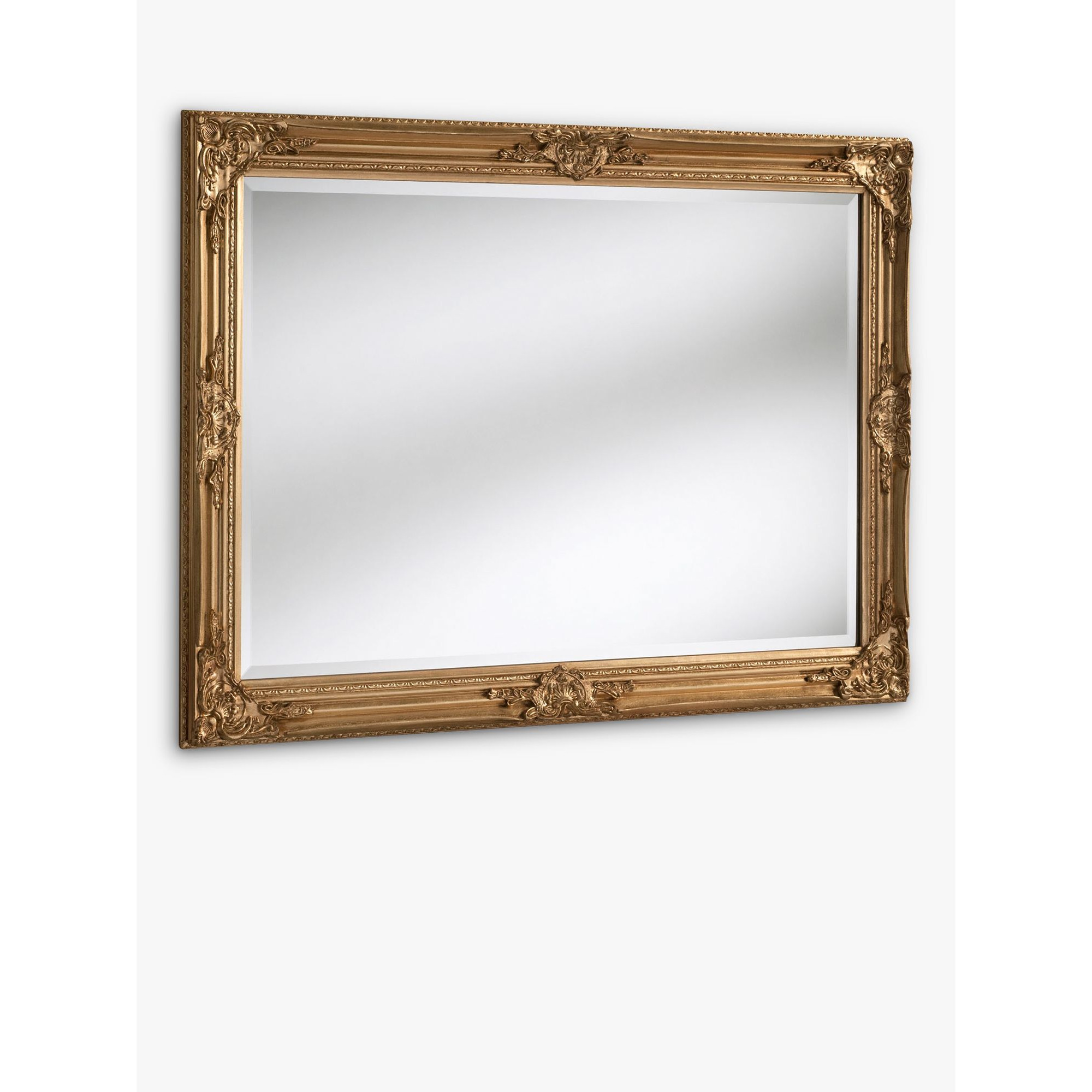 Yearn Baroque Rectangular Wood Framed Wall Mirror - image 1
