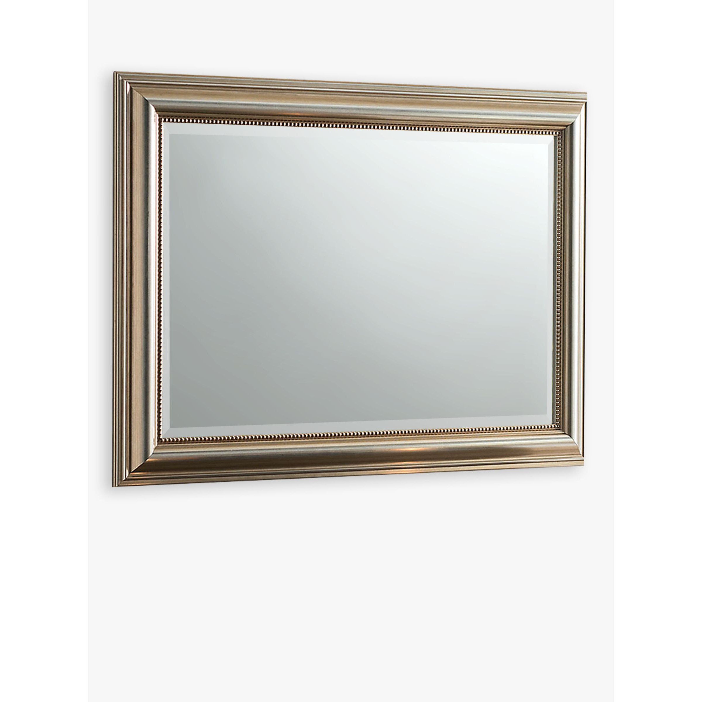 Yearn Beaded Rectangular Wall Mirror, 69 x 94cm, Champagne - image 1