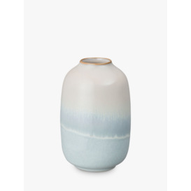 Denby Quartz Rose Stoneware Barrel Vase, H18cm, Pink/Blue - thumbnail 1