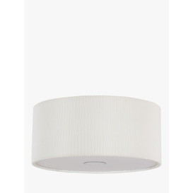 John Lewis Micropleated Diffuser Flush Ceiling Light, White - thumbnail 3