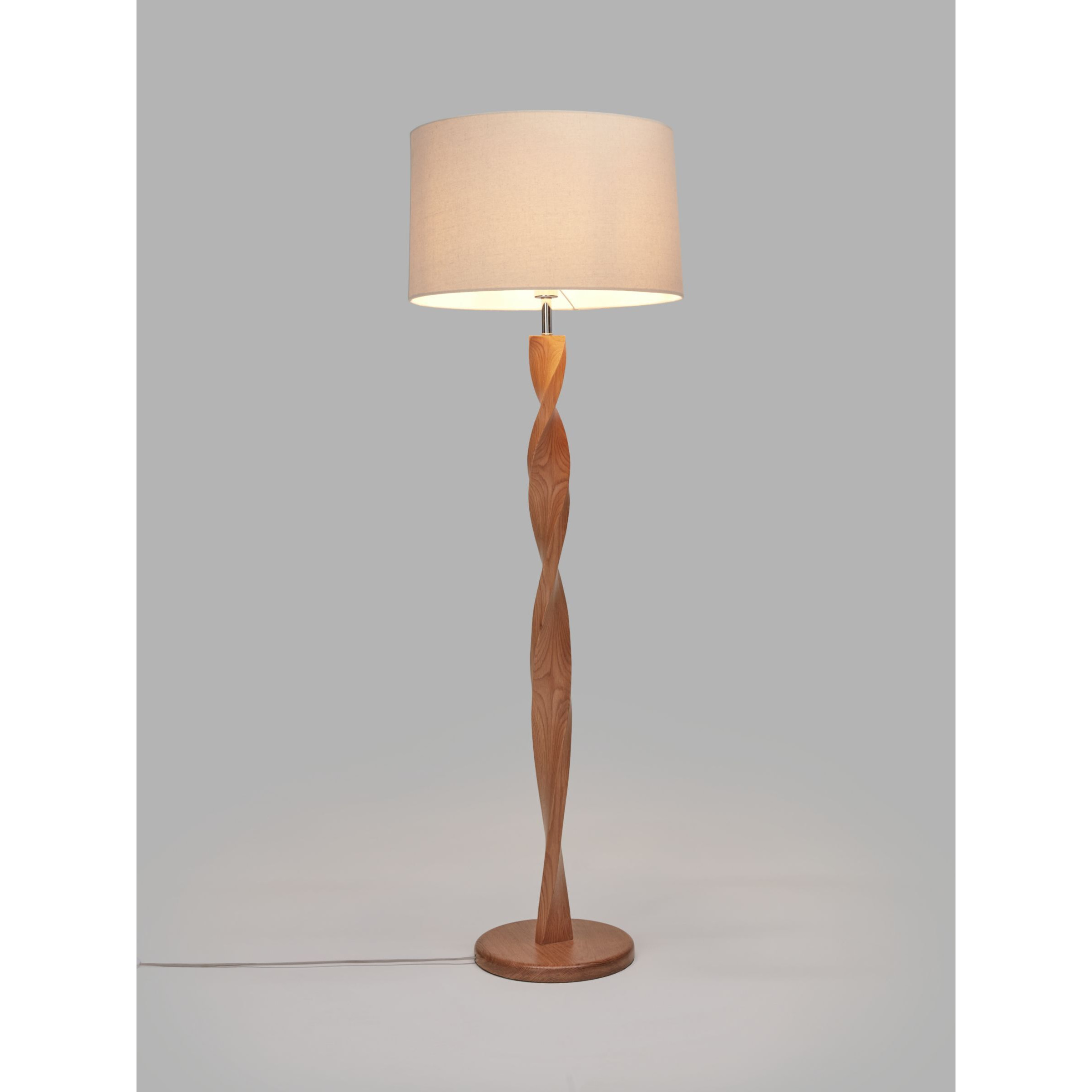 John Lewis Twirl Floor Lamp, Oak - image 1