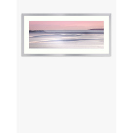 Lynne Douglas - 'Silver Sands' Framed Print & Mount, 49.5 x 104.5cm, Pink - thumbnail 1