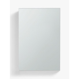 John Lewis White Gloss Single Mirrored Bathroom Cabinet - thumbnail 1