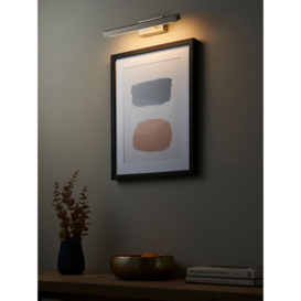 John Lewis Contemporary Picture LED Wall Light, Brushed Chrome - thumbnail 2