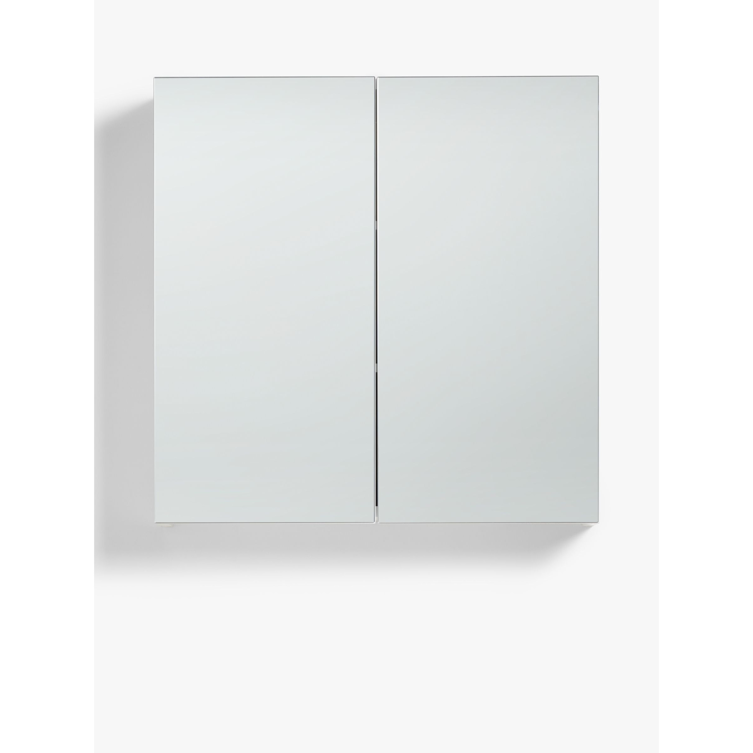 John Lewis White Gloss Double Mirrored Bathroom Cabinet - image 1