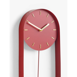 John Lewis Pendulum Metal Analogue Wall Clock, 50cm - thumbnail 2