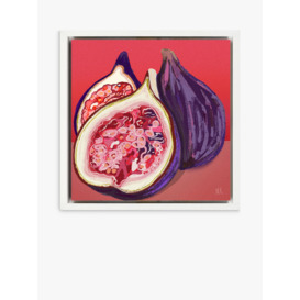 Meera Knowles - 'Fig' Framed Canvas Print, 34 x 34cm, Purple/Multi - thumbnail 1