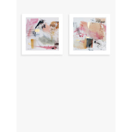Natasha Barnes - 'Impression' Framed Print, Set of 2, 61.5 x 61.5cm, Pink/Multi