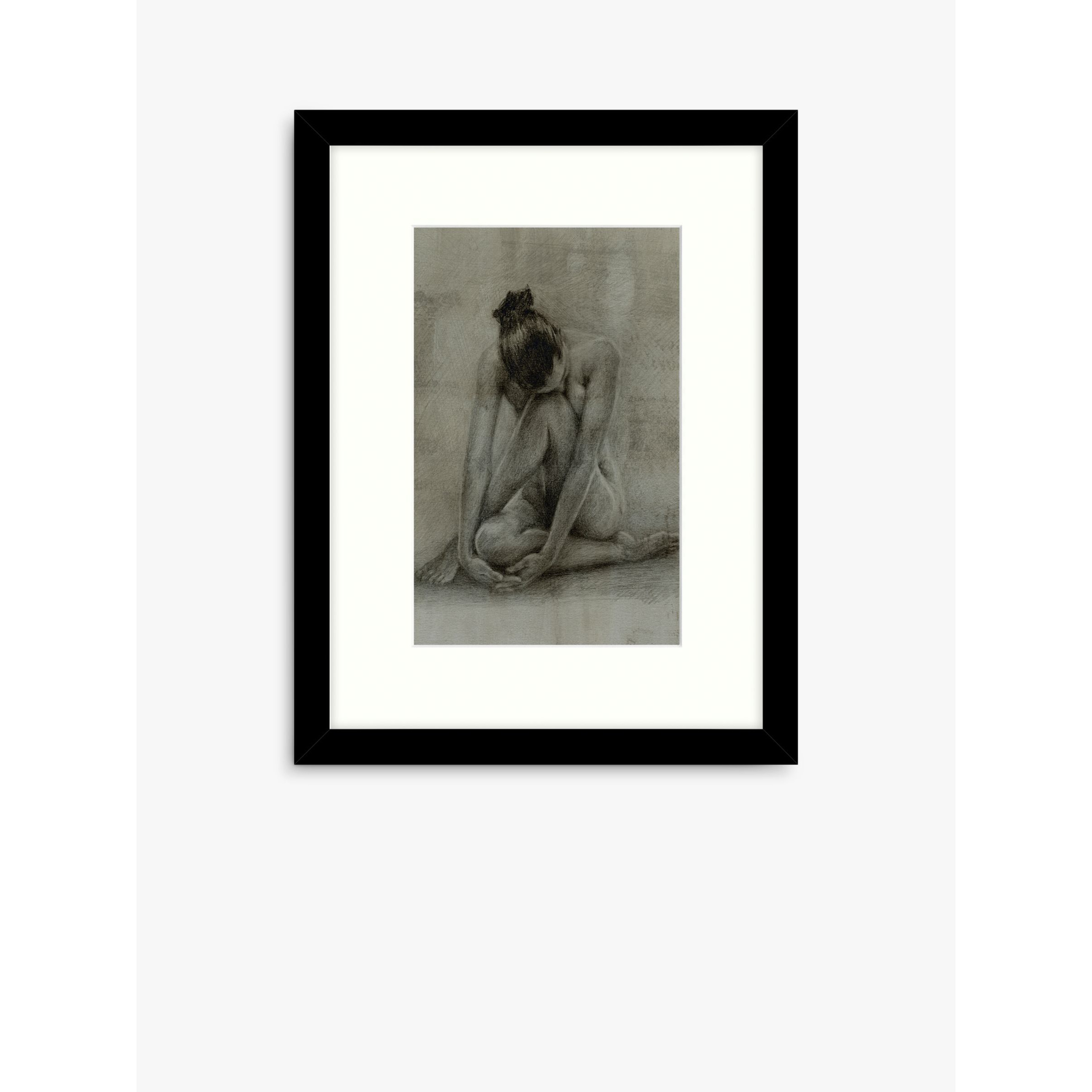 Ethan Harper - 'Classic Figure Study II' Framed Print & Mount, 63.5 x 53.5cm, Black/White - image 1