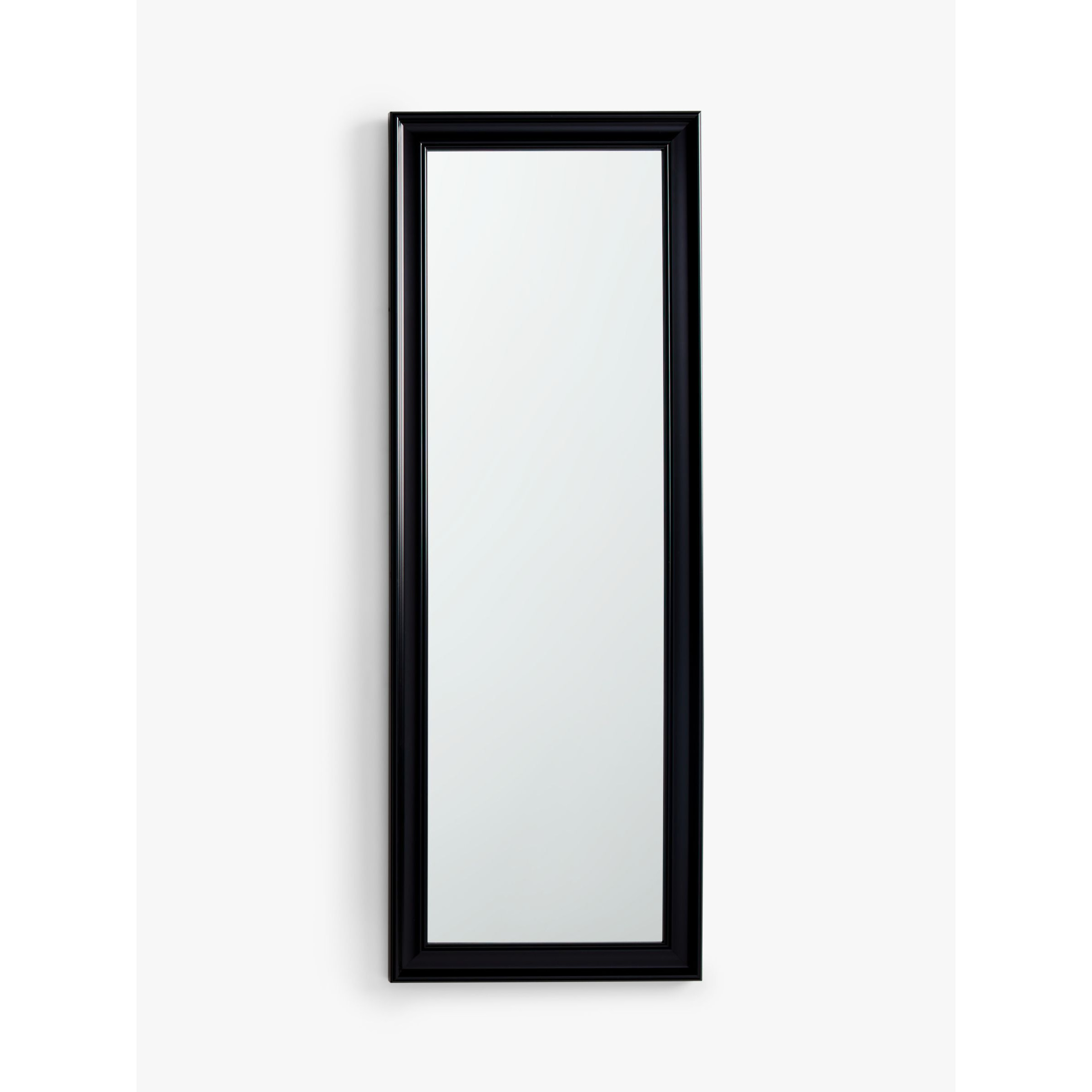 John Lewis ANYDAY Classic Leaner / Wall Mirror, 140 x 50cm, Black - image 1