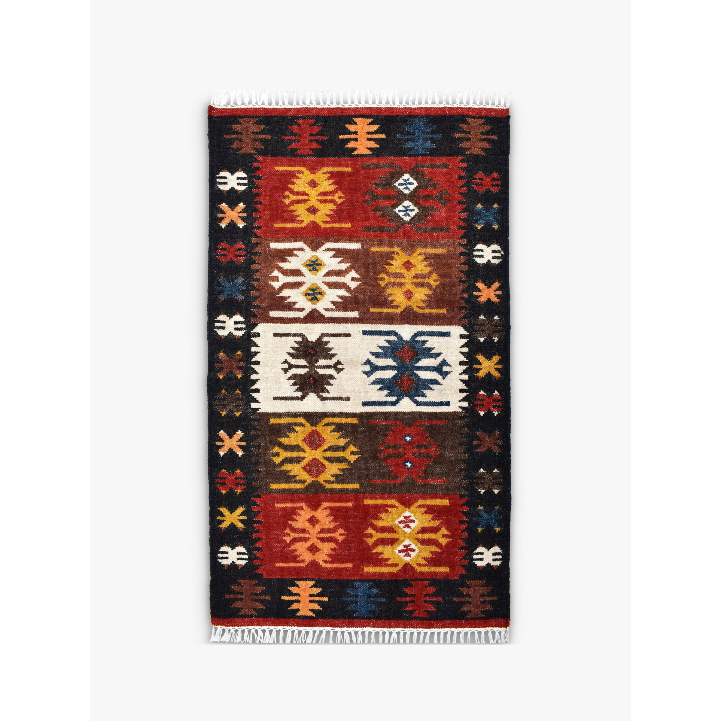 John Lewis Ikat Kelim Rug, Multi, L150 x W90cm - image 1