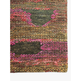 Gooch Luxury Ombre Stripe Wool Silk Rug, Multi - thumbnail 2